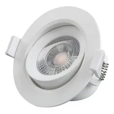 Kit 2 Spot Led Redondo Direcionável Embutir 3w Luz Amarela Foto mini  3