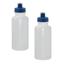 Kit 2 Squeezes 550ml Tampa Fibra Madeira Azul Foto mini 1