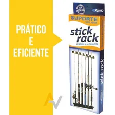 Kit 2 Suporte Organizador Parede Rack 12 Varas Pesca Cardume Foto mini 4