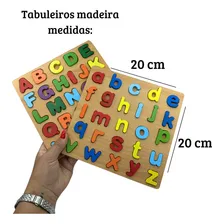 Kit 2 Tabuleiros Alfabeto Letras Maiuscula E Minuscula Foto mini 2
