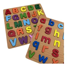 Kit 2 Tabuleiros Alfabeto Letras Maiuscula E Minuscula Foto mini 1