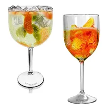 Kit 2 Taças Gin E 2 Taças Vinho Acrílico Krystalon Foto mini  2
