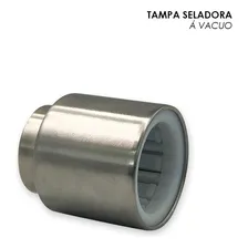 Kit 2 Tampa Seladora A Vácuo Inox Conservação Tampa Foto mini  3