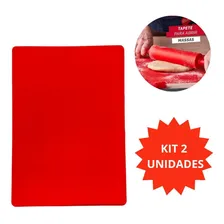 Kit 2 Tapete Culinário Cozinha Silicone Antiaderente 40x30cm Foto mini  2