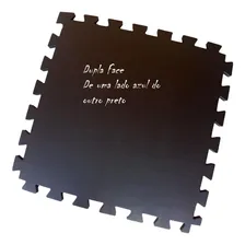 Kit 2 Tatame Tapete Eva 1x1 M 30mm 100x100x3cm Preto E Azul Foto mini 3