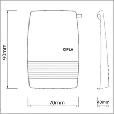 Kit 2 Tecla Acionamento Válvula Descarga Cipla Foto mini 3