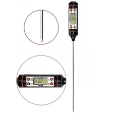 Kit 2 Termômetro Digital Espeto Culinário Cozinha Alimento Cor Preto Foto mini 4