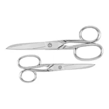 Kit 2 Tesoura Aço Inox Alfaiate Costura Profissional Forjada Foto mini 1