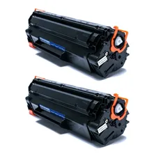 Kit 2 Toner Ce285a 85a 285a P1102w M1132 M1212nf P1005 P1102 Tinta Preto Black Foto  mini 1