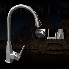 Kit 2 Torneiras Monocomando Gourmet Cromada Aço Escovado 8003 Foto mini  2