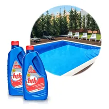 Kit 2 Tratamento Água Piscina Turva Clarificante Floculante Foto mini 1