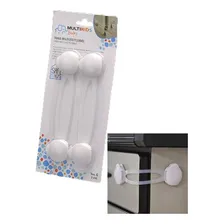 Kit 2 Travas G Multikids Baby bb258 Multiuso Flexível Armários Gavetas Portas Segurança Cor Branco Foto mini 4