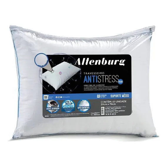 Kit 2 Travesseiro Antistress 50x70cm - Altenburg Foto 1
