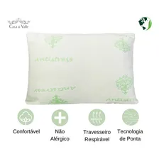 Kit 2 Travesseiro Látex Anti Stress Antialérgico Macio 50x70 Cor Branco Foto mini 4