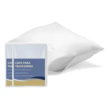Kit 2 Travesseiros 200 Fios + 2 Capas Impermeáveis Ortobom Foto mini  2