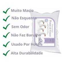 Kit 2 Travesseiros 45x65cm 100% Penas De Ganso - Daune Foto mini 3