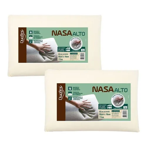 Kit 2 Travesseiros Nasa Alto Duoflex Foto 1