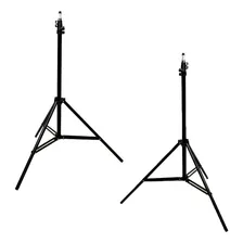 Kit 2 Tripé Regulavel De Iluminação Grande 2m Com N F Top Foto  mini 1