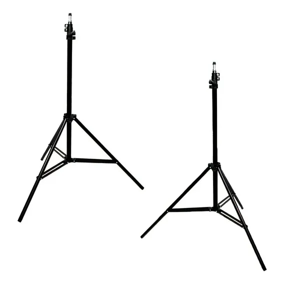 Kit 2 Tripé Regulavel De Iluminação Grande 2m Com N F Top Foto 1