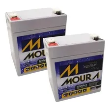 Kit 2 Un Baterias Seladas 12v 5ah Moura Vrla Agm - Nobreak Foto mini 1