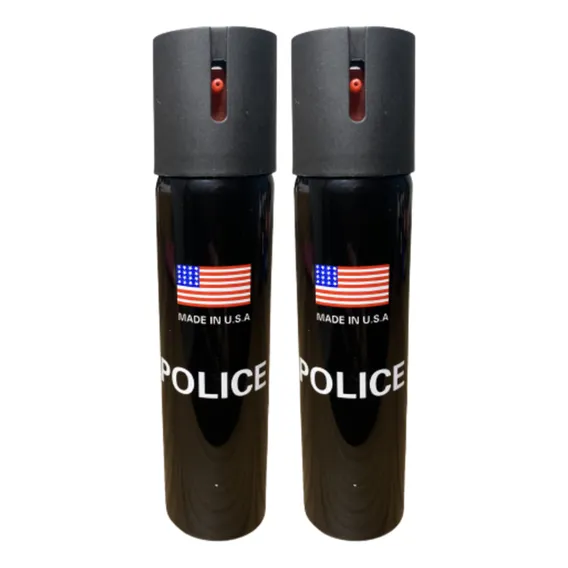Kit 2 Un Spray De Defesa Pessoal 110ml Pimenta Extra Forte Cor Preto Foto 1