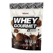 Kit 2 Uni Whey Protein Gourmet Fn Forbis 907g Refil Sabor Chocolate Foto  mini 1