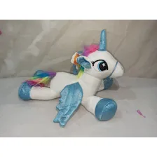Kit 2 Unicórnios Pelúcia Princesa Deitado Asas Grande 30cm Foto mini 4