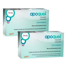Kit 2 Unid Apoquel 3,6mg Anti Coceira Cães Original Foto  mini 1