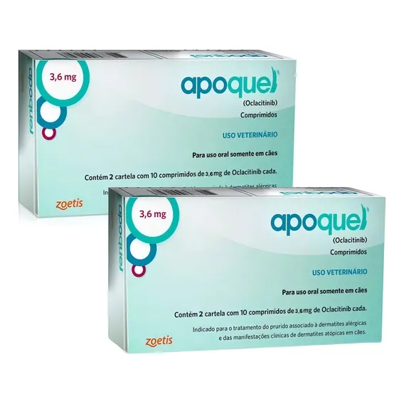 Kit 2 Unid Apoquel 3,6mg Anti Coceira Cães Original Foto 1