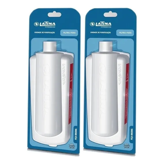 Kit 2 Unidade Purificação Água Blister Filtro Latina P355 Foto 1