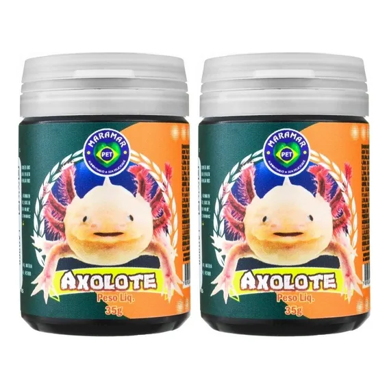 Kit 2 Unidades Alimento Axolote Super Premium 35g Maramar Foto 1