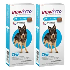 Kit 2 Unidades Antipulgas Bravecto De 20 A 40 Kg Foto mini 1