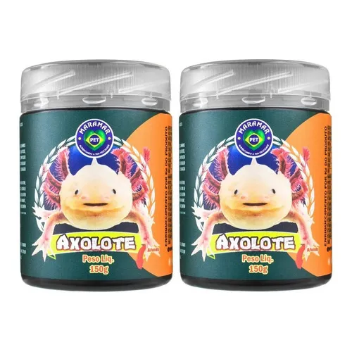 Kit 2 Unidades Maramar Alimento Axolote Super Premium 150g Foto 1