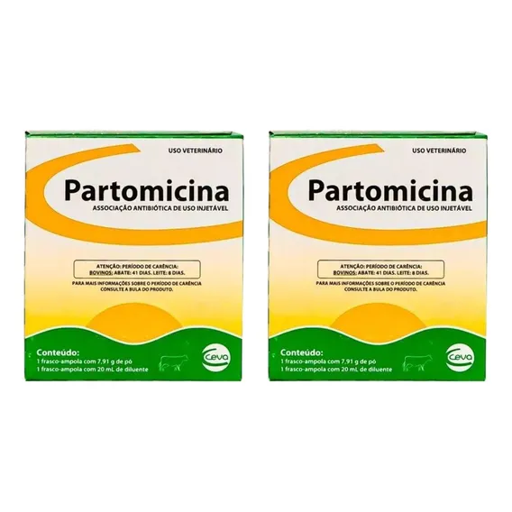 Kit 2 Unidades - Partomicina Tratamento P贸s Parto 20ml Foto 1