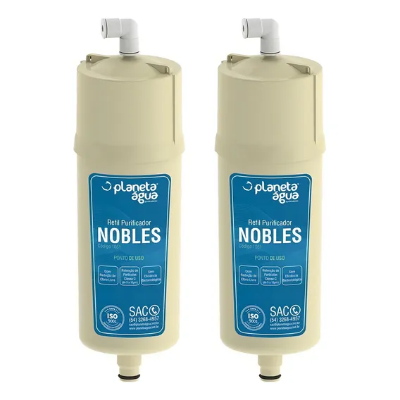 Kit 2 Unidades Refil Filtro Planeta Água Nobles Foto 1