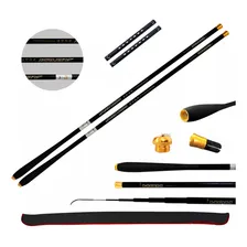 Kit 2 Vara Pesca Ultra Leve Telescopica 100% Carbono 6,3m Foto  mini 1