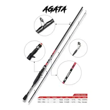 Kit 2 Varas Carretilha Carbono Ágata Albatroz 1,50m 6-12lb Foto mini 3