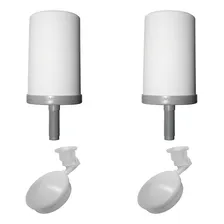 Kit 2 Velas Tripla Ação Esterilizante + 2 Boias Stefani Cor Branco Foto mini 1