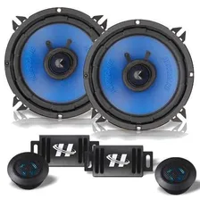 Kit 2 Vias 130w 6 Polegadas Hurricane Cm 6.2 Som 130 Rms Cor Azul Foto mini 2
