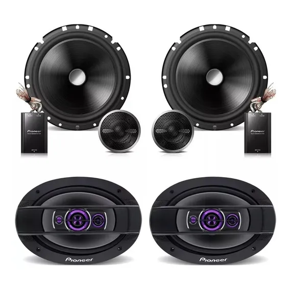 Kit 2 Vias 6 Pioneer 220w + Par Alto Falante 6x9 400w Max 69 Foto 1