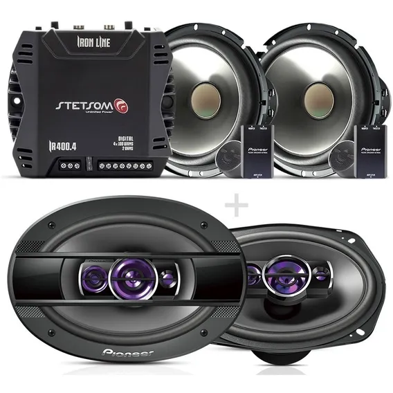 Kit 2 Vias 6 Pioneer + Falante 6x9 400w + Módulo Stetsom 400 Foto 1