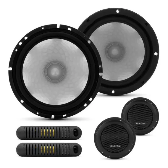 Kit 2 Vias 6 Polegadas 140w Rms Bravox Cs60d Similar Jbl Foto 1