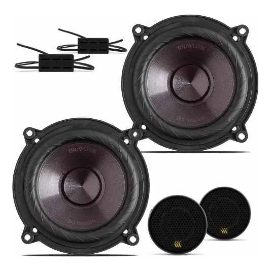 Kit 2 Vias Alto Falante 5p Bravox Premium Cs50p - 120 Watts Foto 1