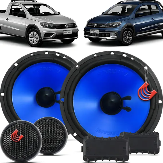 Kit 2 Vias Alto-falante Dianteiro Saveiro G8 2019 Até 2022 Foto 1