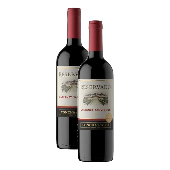 Kit 2 Vinho Concha Y Toro Reservado Cabernet Sauvignon 750ml Foto 1