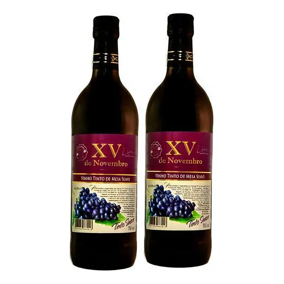 Kit 2 Vinhos Tinto Suave Foto 1