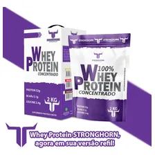 Kit 2 Whey Protein 5w Stronghorn 2kg Refil 32g Proteína Sabor Morango Foto mini  3
