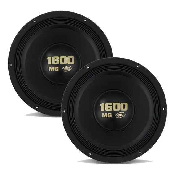 Kit 2 Woofer 12 Polegadas Eros 800w E-12 1600 Mg Médio Grave Cor Preto Foto 1