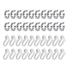 Kit 20 Abraçadeira Lâmpada Tub T8 +20 Soquete C/ Rabicho Cor Branco Foto  mini 1