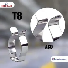Kit 20 Abraçadeira Lâmpada Tub T8 +20 Soquete C/ Rabicho Cor Branco Foto mini  3